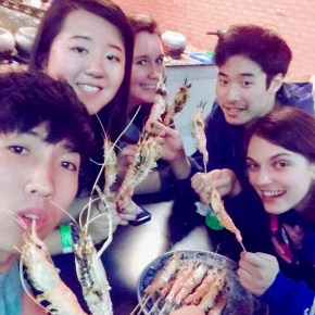 Trampolines and shrimping